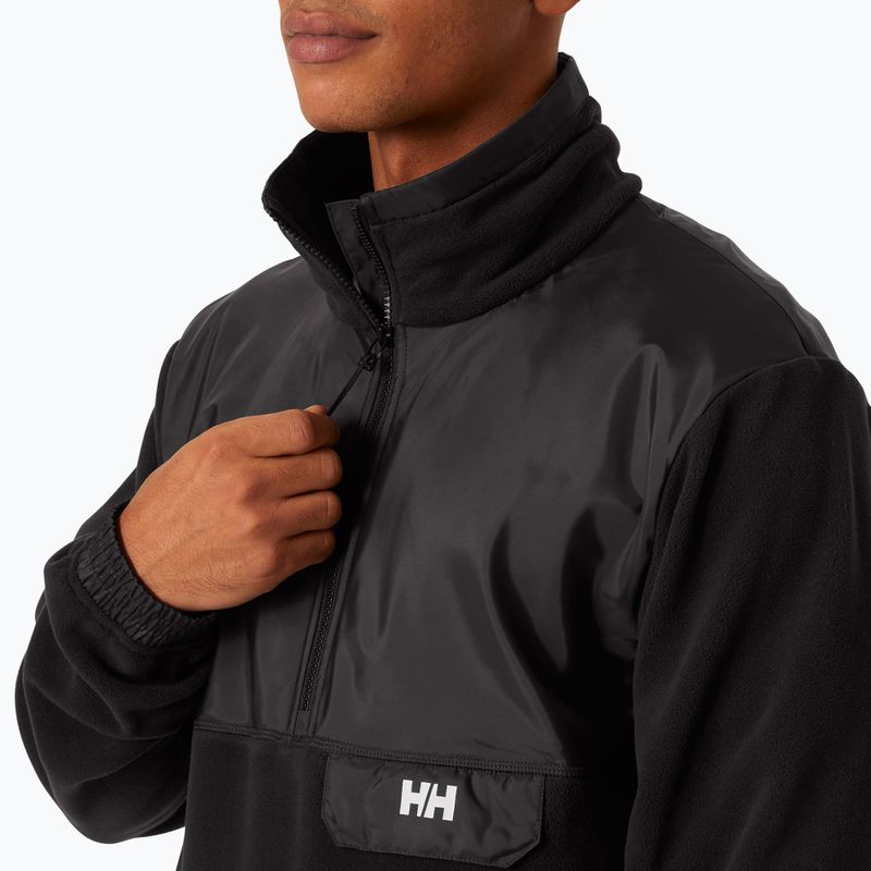 Men's Helly Hansen Yu 1/2 Zip Fleece sweatshirt black 3