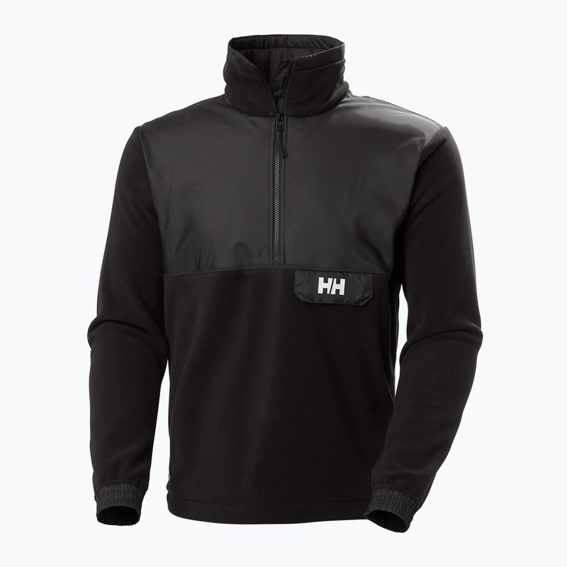 Men's Helly Hansen Yu 1/2 Zip Fleece sweatshirt black 5