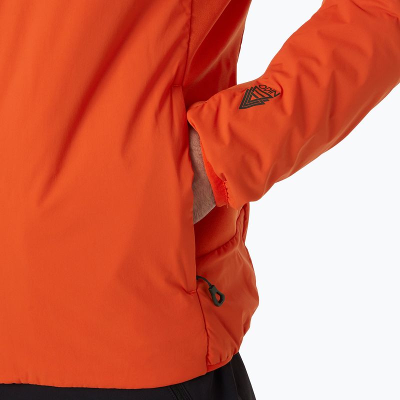 Helly Hansen men's hybrid jacket Odin Lt Stretch Hood Ins 2.0 patrol orange 4