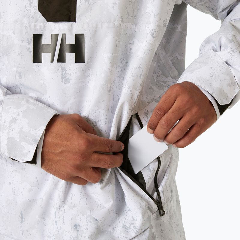 Men's ski jacket Helly Hansen Ullr D Insulated Anorak grey fog snow camo aop 5