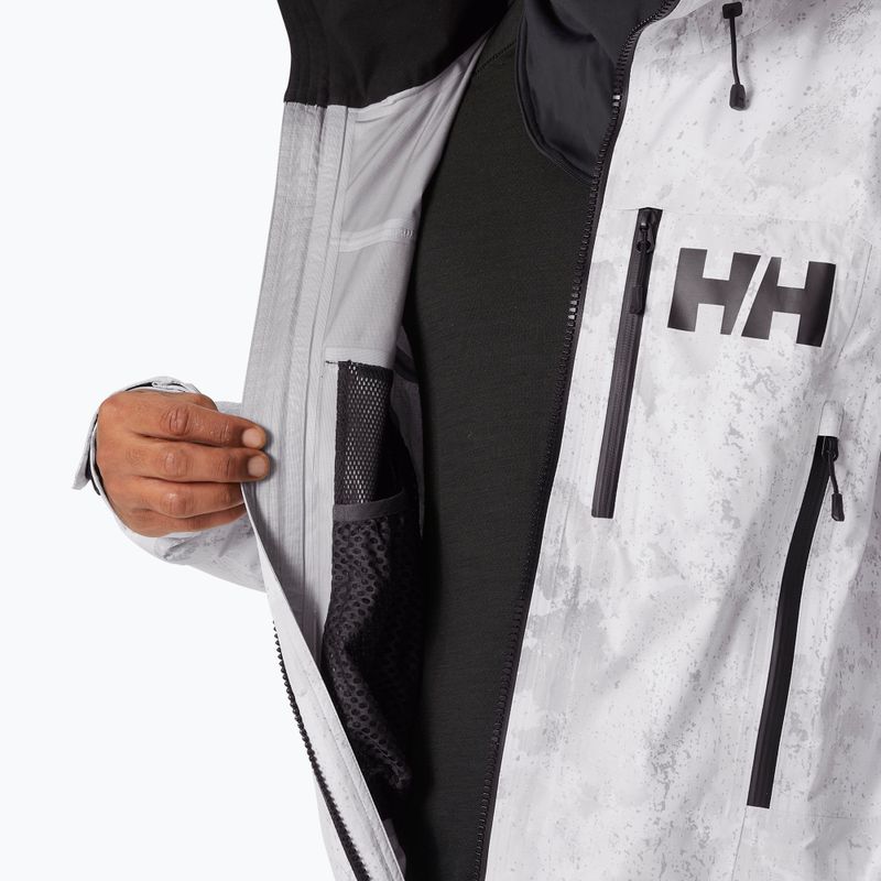 Helly Hansen men's ski suit Chugach Infinity Printed grey fog snow camo aop 9