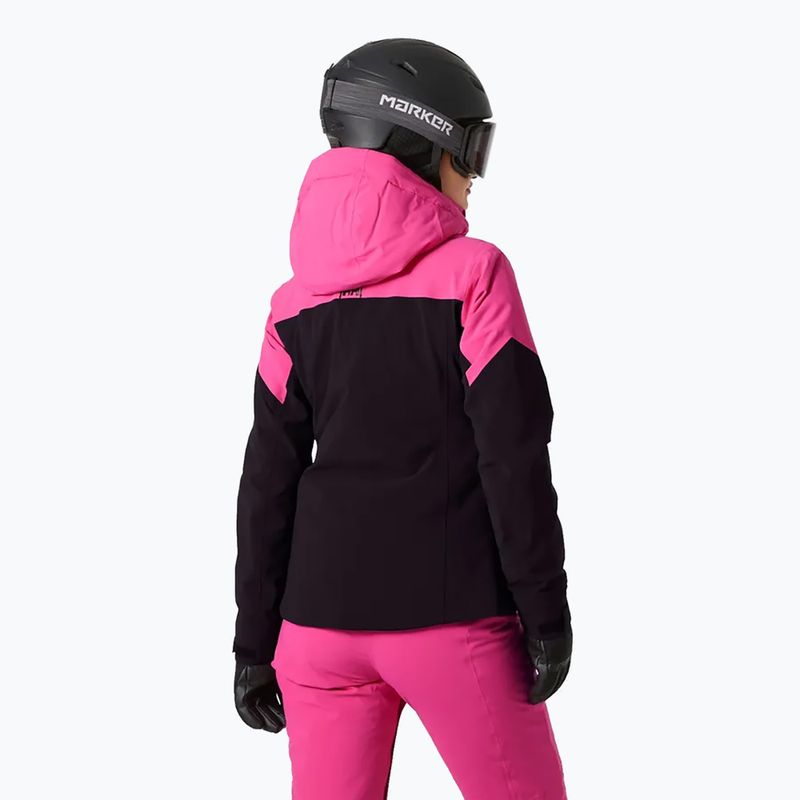 Women's ski jacket Helly Hansen Alphelia dragon fruit black 2