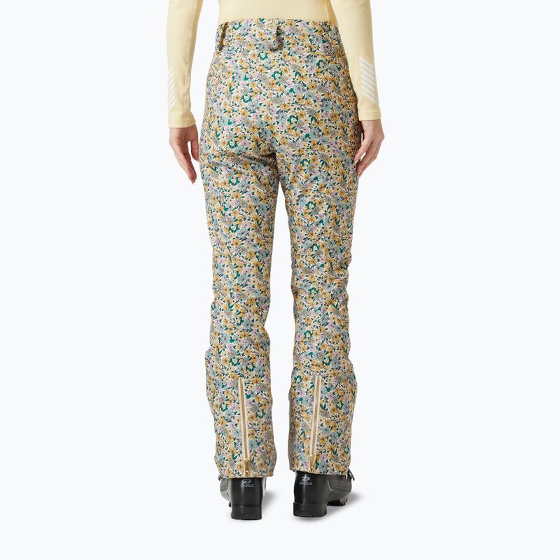 Women's ski trousers Helly Hansen St. Moritz Insulated 2.0 sand floral aop 2