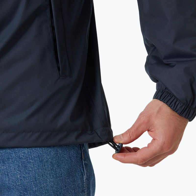 Men's Helly Hansen Vancouver Fleece Lined Rain Jacket navy 5