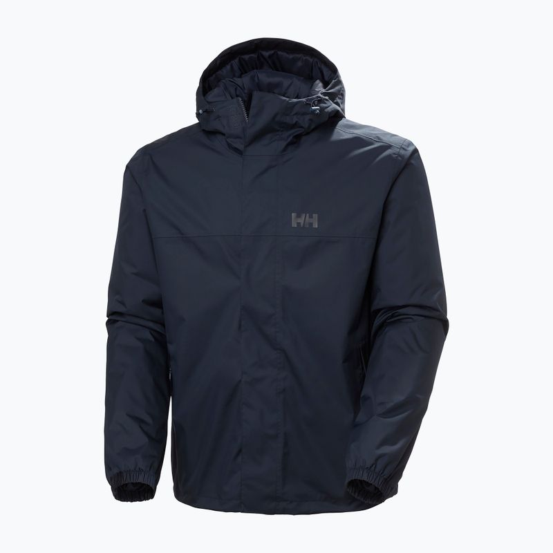 Men's Helly Hansen Vancouver Fleece Lined Rain Jacket navy 6