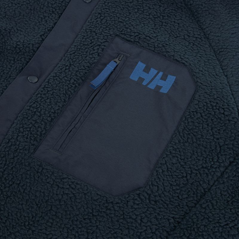 Men's Helly Hansen Panorama Pile Snap sweatshirt navy 3