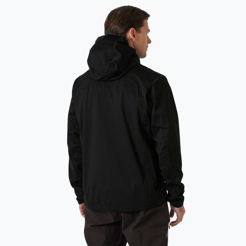 Men's Helly Hansen Momentum 3L Stretch rain jacket black 2