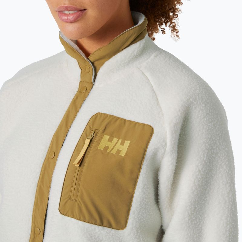 Helly Hansen women's Imperial Pile Snap cream sweatshirt 3