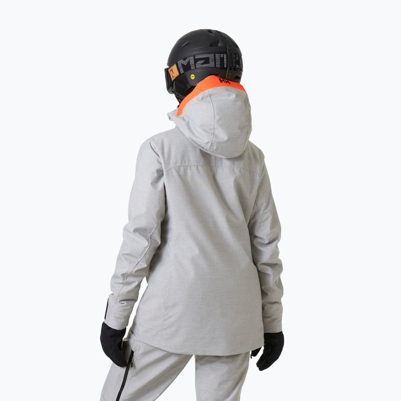 Women's ski jacket Helly Hansen Powderqueen 3.0 grey/melange 2
