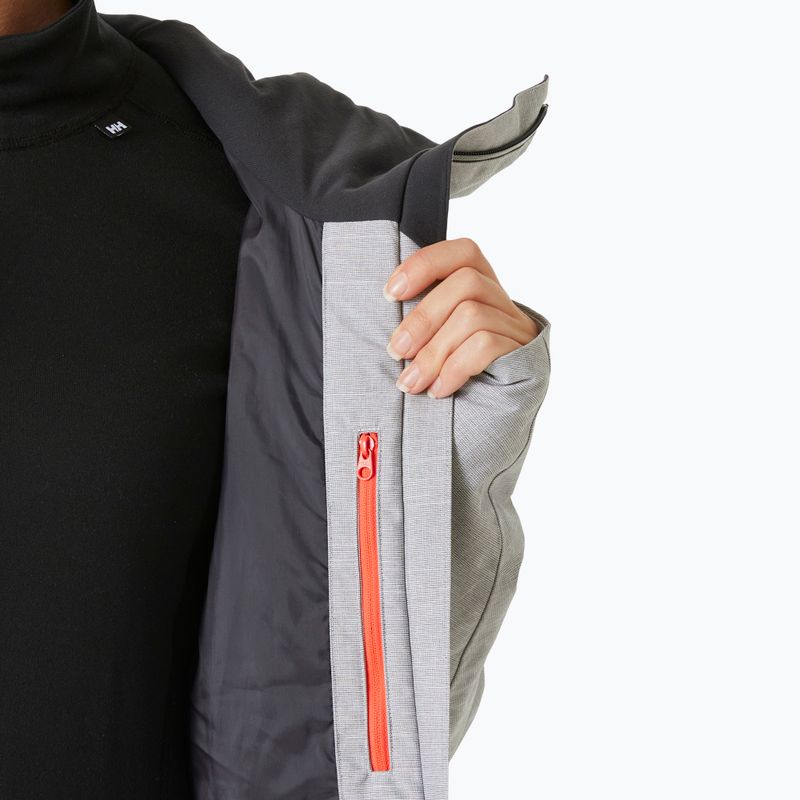 Women's ski jacket Helly Hansen Powderqueen 3.0 grey/melange 7