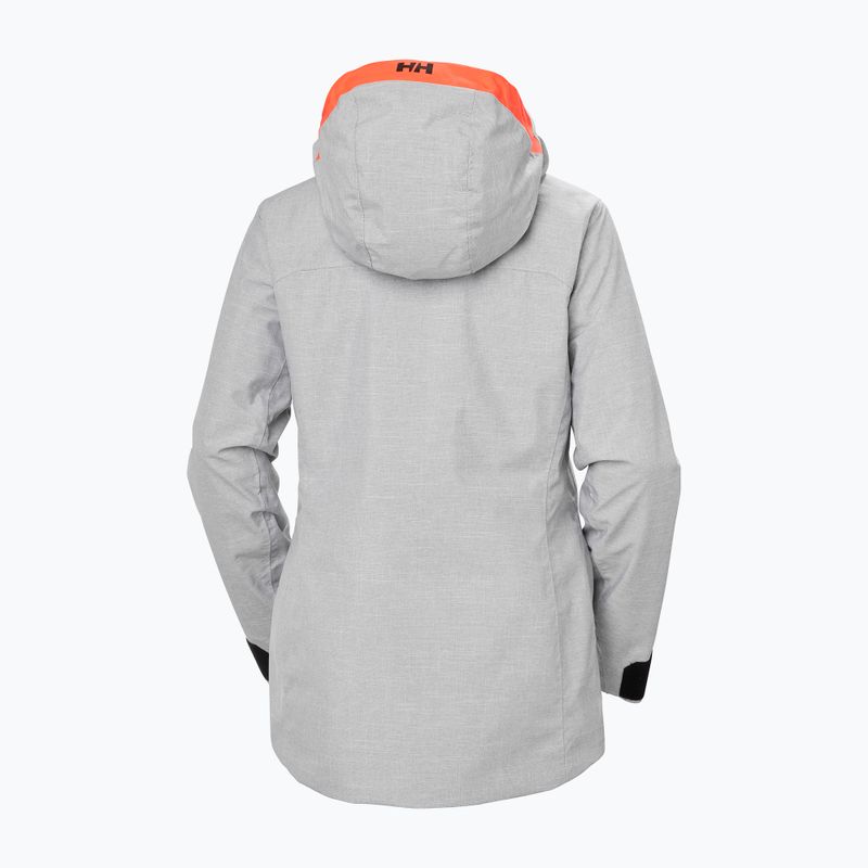 Women's ski jacket Helly Hansen Powderqueen 3.0 grey/melange 10