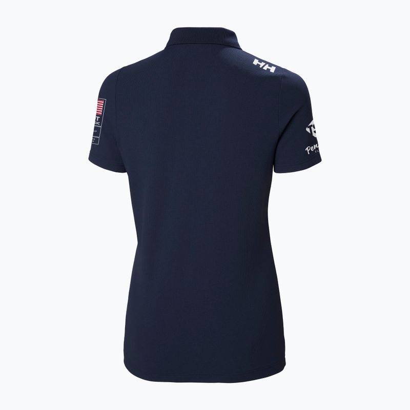 Women's polo shirt Helly Hansen Crew Tech Polo navy 2