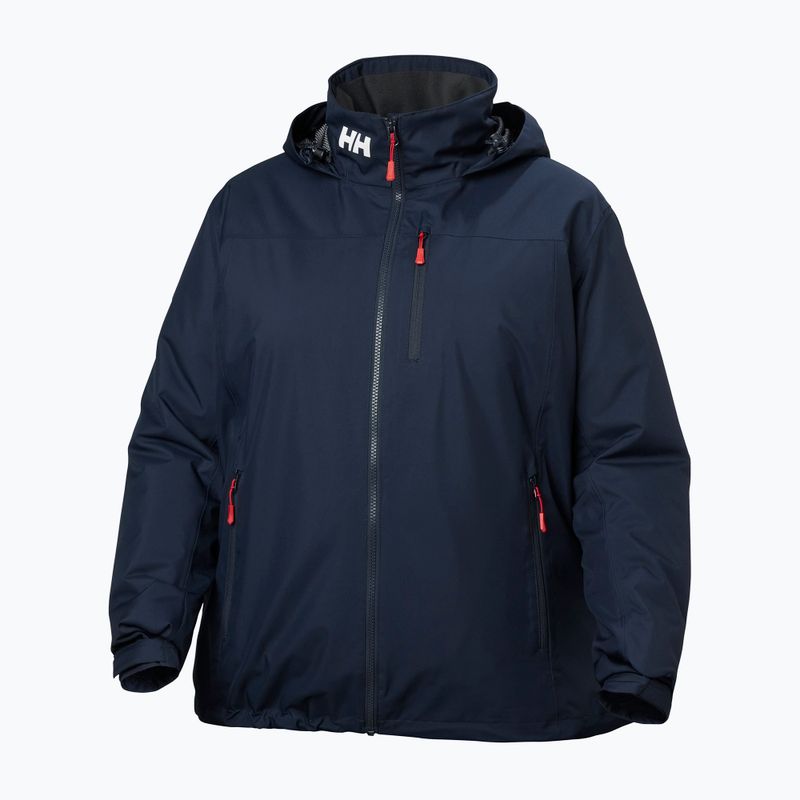 Women's sailing jacket Helly Hansen Crew Hooded Midlayer Plus 2.0 navy 9
