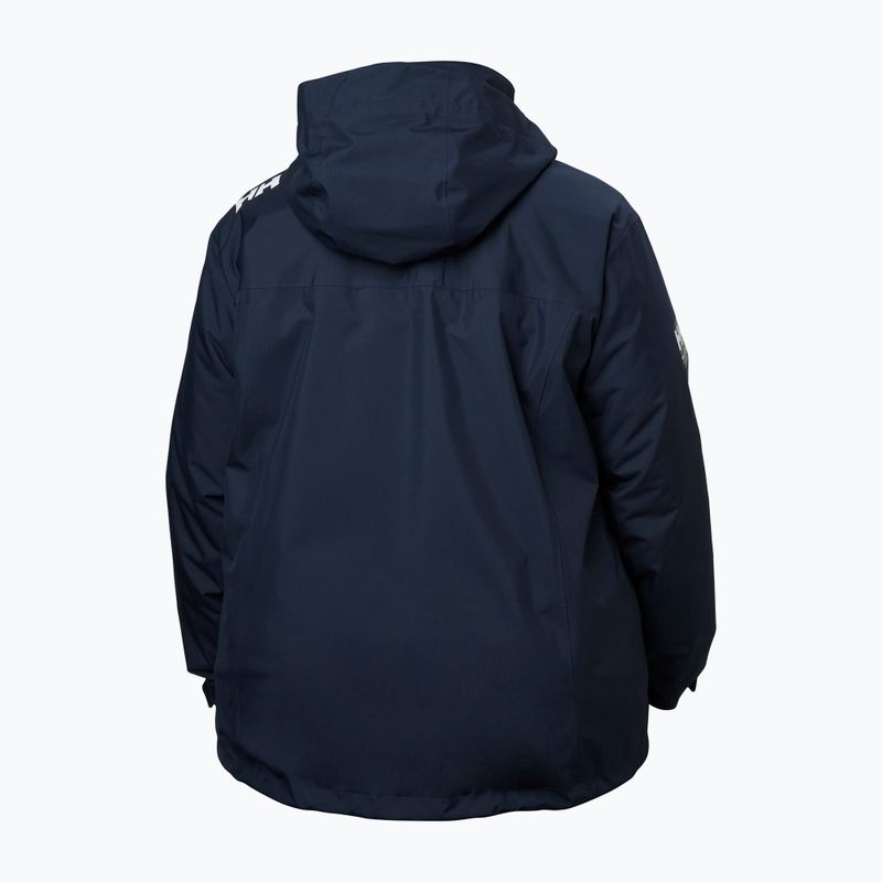 Women's sailing jacket Helly Hansen Crew Hooded Midlayer Plus 2.0 navy 10