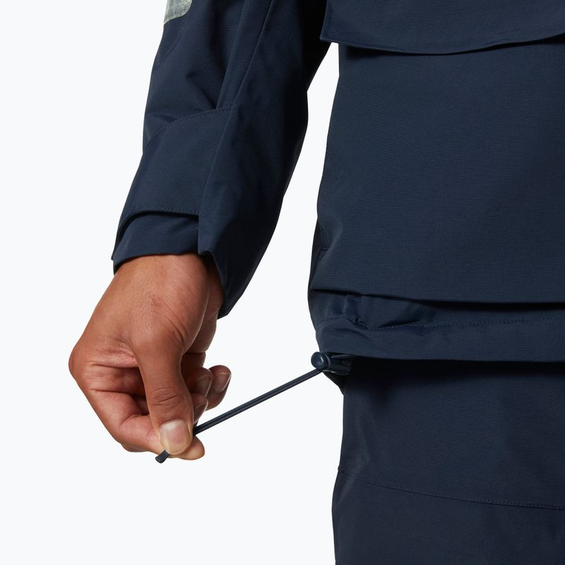 Men's Helly Hansen Pier 4.0 rain jacket navy 8