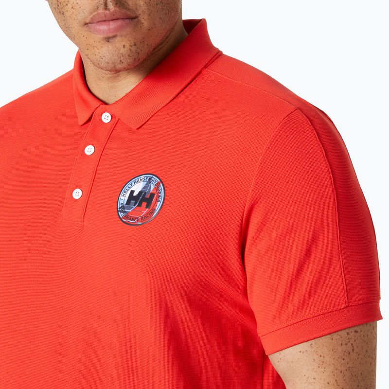 Men's Helly Hansen Hp Race Polo Shirt 2.0 alert red 3