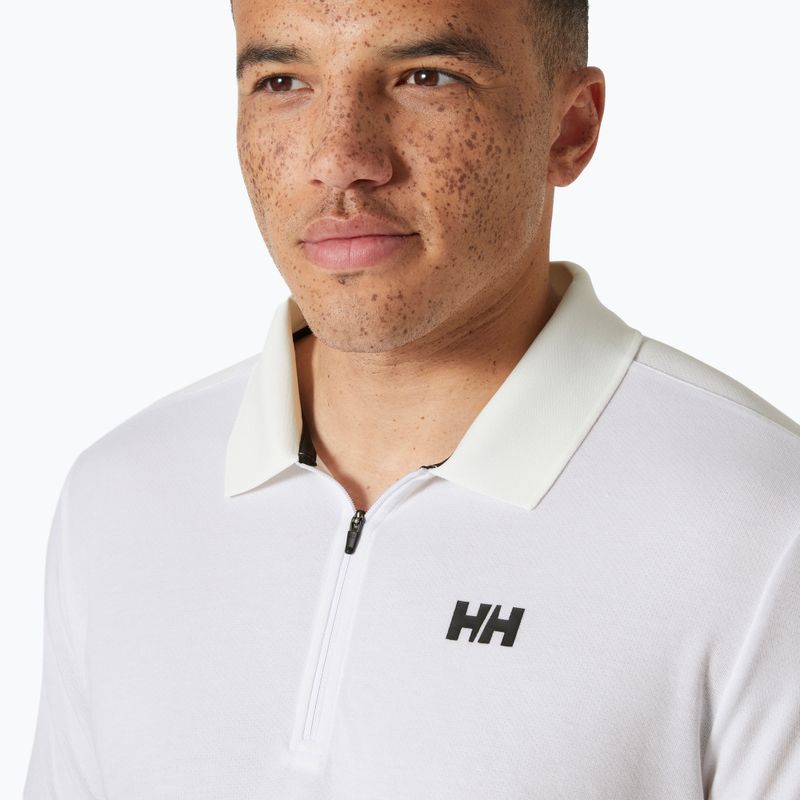 Men's Helly Hansen Hp 1/2 Zip Polo Shirt white 3