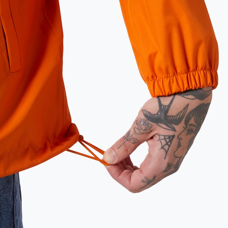 Helly Hansen men's rain jacket Vancouver orange peel 5