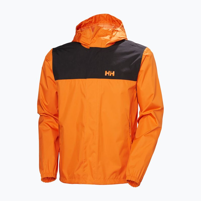 Helly Hansen men's rain jacket Vancouver orange peel 6