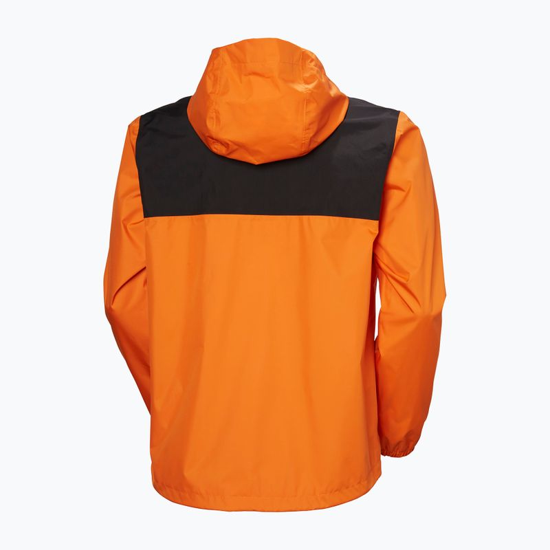 Helly Hansen men's rain jacket Vancouver orange peel 7