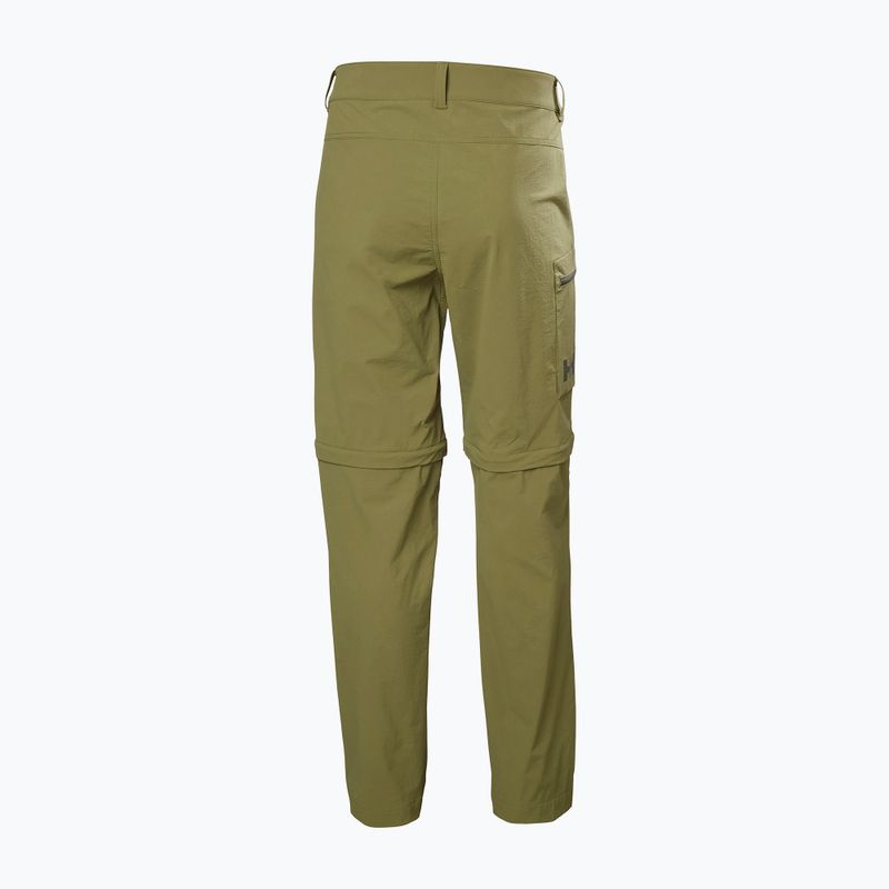 Helly Hansen men's softshell trousers Brono Softshell Zip Off terrain green 6