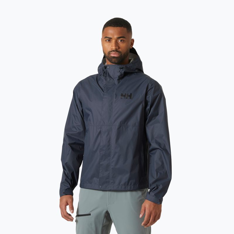 Helly Hansen men's rain jacket Loke alpine frost