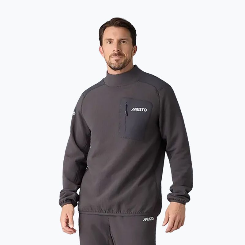 Men's sailing sweatshirt Musto Storm Fleece Midlayer carbon