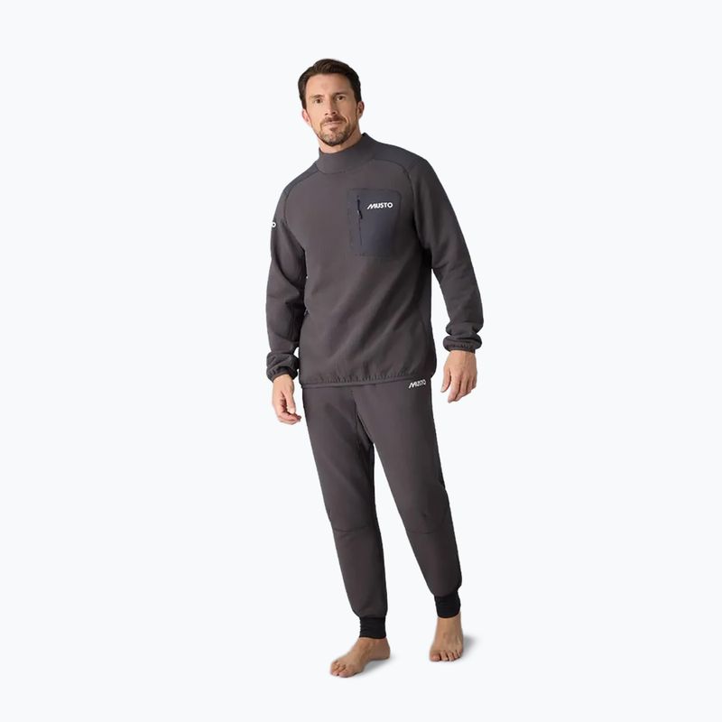 Men's sailing sweatshirt Musto Storm Fleece Midlayer carbon 2