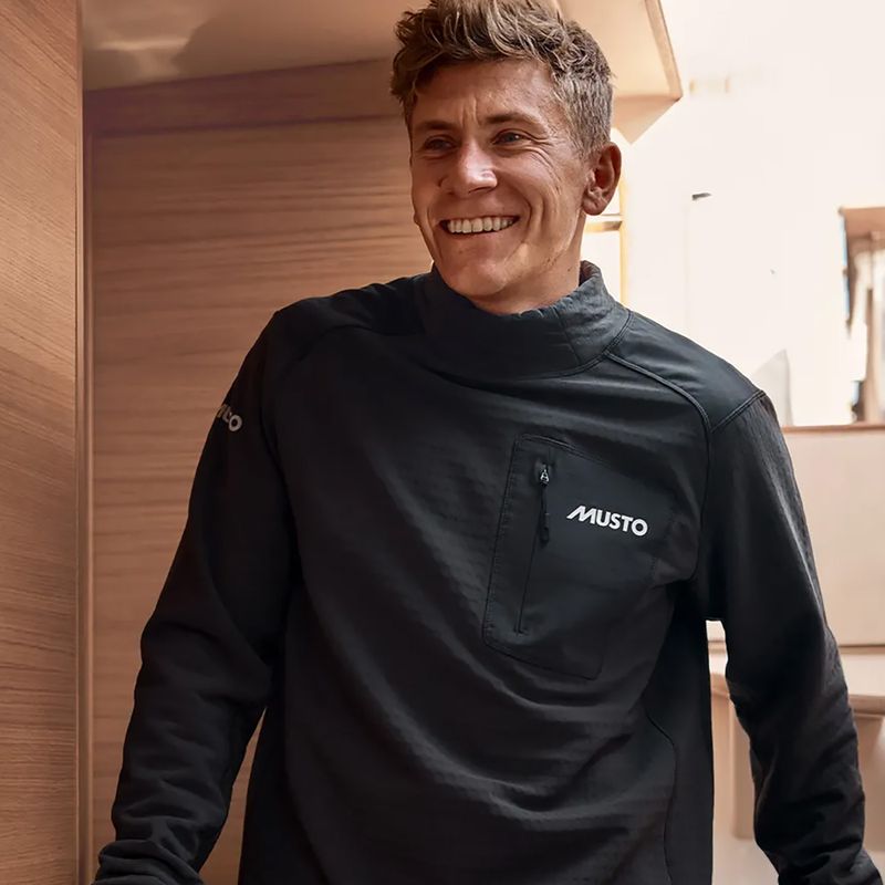 Men's sailing sweatshirt Musto Storm Fleece Midlayer carbon 8