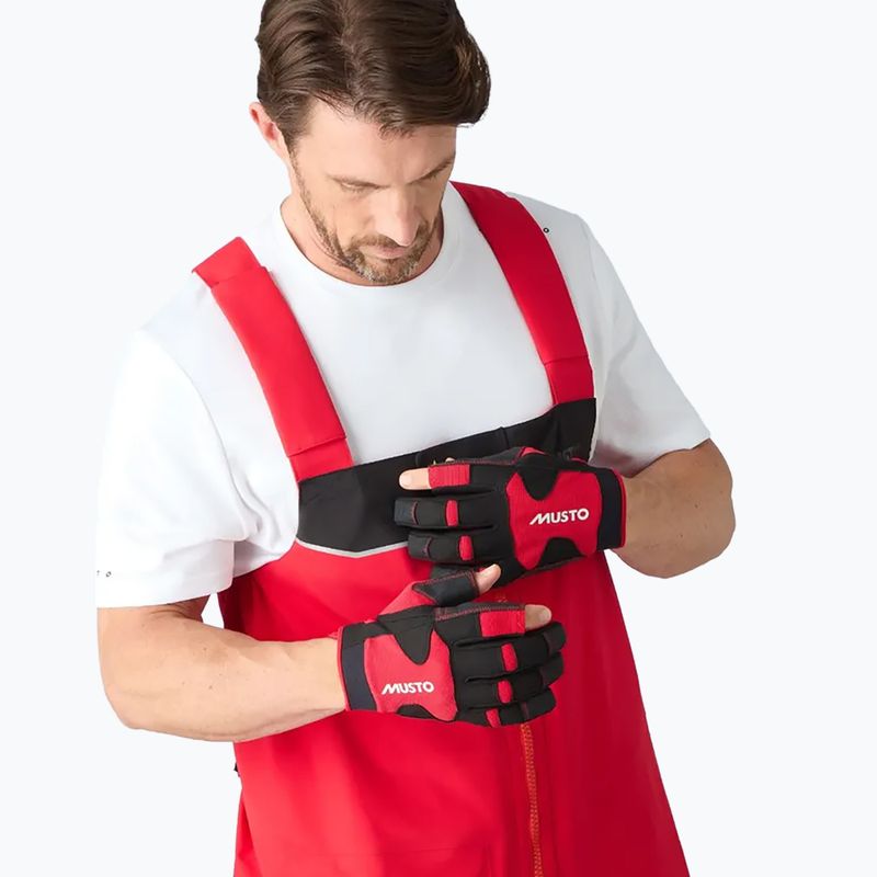 Musto Performance Long Finger 2.0 true red sailing gloves 4