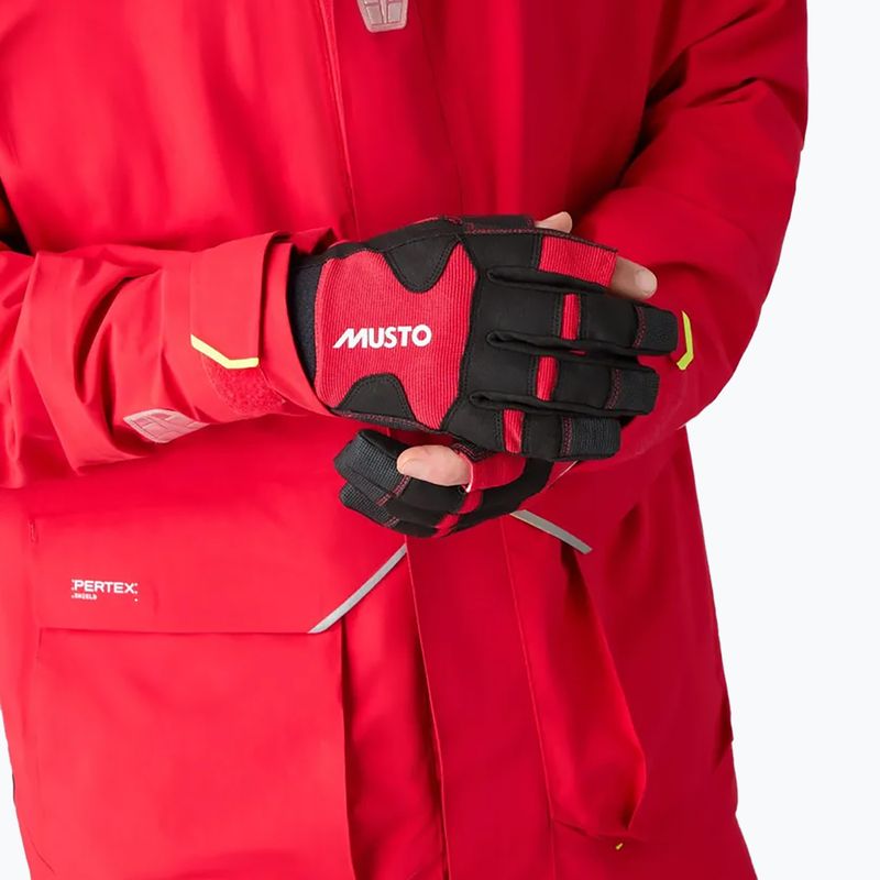 Musto Performance Long Finger 2.0 true red sailing gloves 5