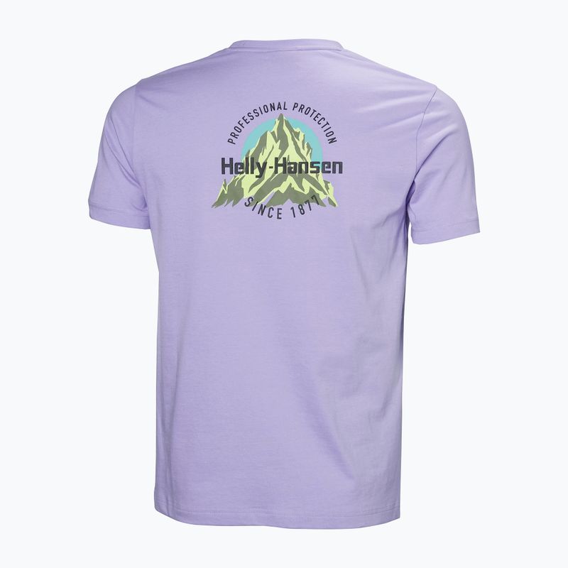 Men's Helly Hansen Core Graphic T 2.0 bright lavender T-shirt 2