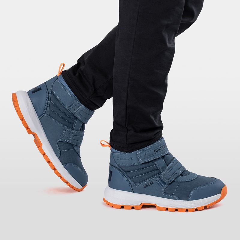 Helly Hansen Jk Bowstring Boot HellyTech children's snow boots washed navy/papaya 6