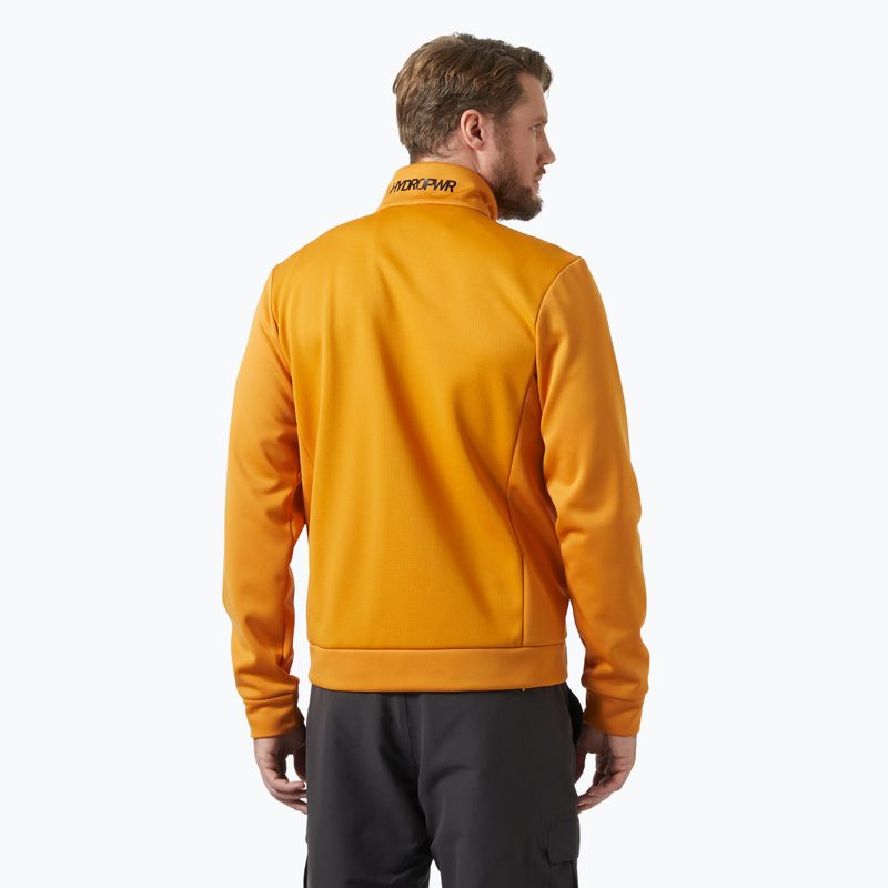 Men's Helly Hansen HP Fleece 2.0 mustard sailing sweatshirt 2