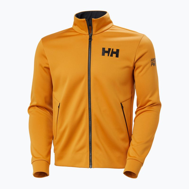 Men's Helly Hansen HP Fleece 2.0 mustard sailing sweatshirt 6