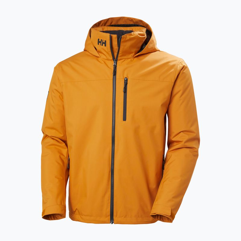 Men's Helly Hansen Crew Hooded Midlayer 2 mustard sailing jacket