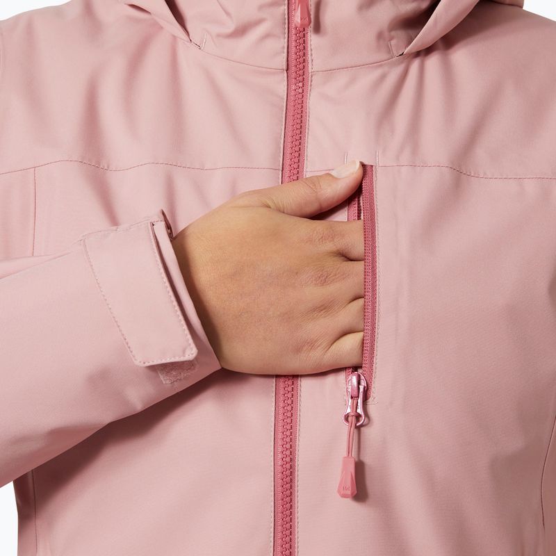 Women's sailing jacket Helly Hansen Crew Hooded Midlayer 2.0 pink salt 4