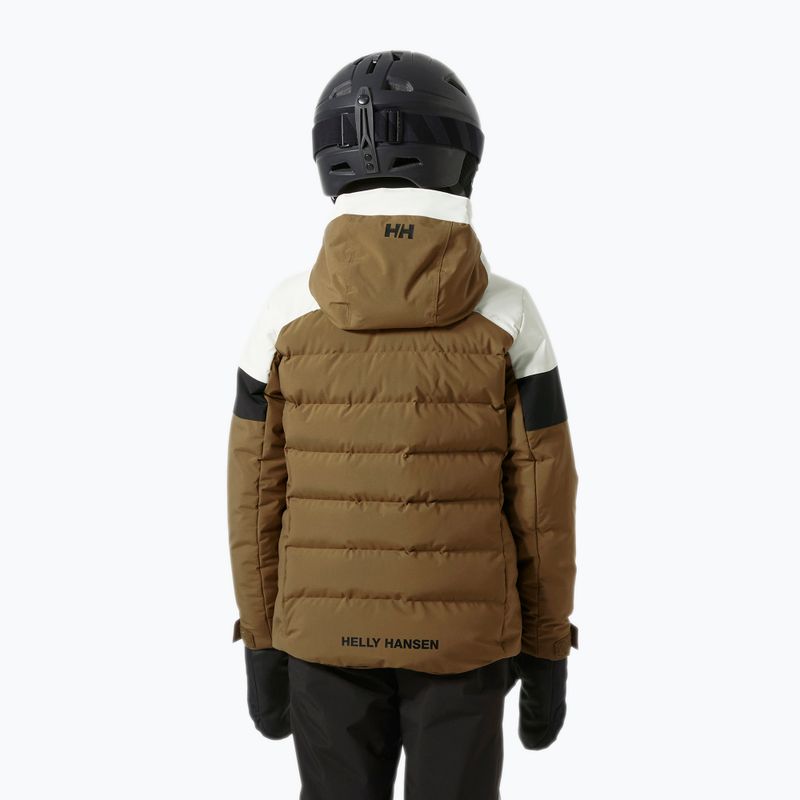 Helly Hansen Diamond sepia children's ski jacket 2