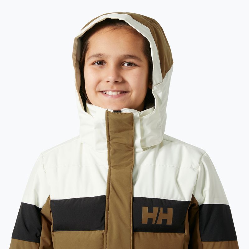 Helly Hansen Diamond sepia children's ski jacket 3