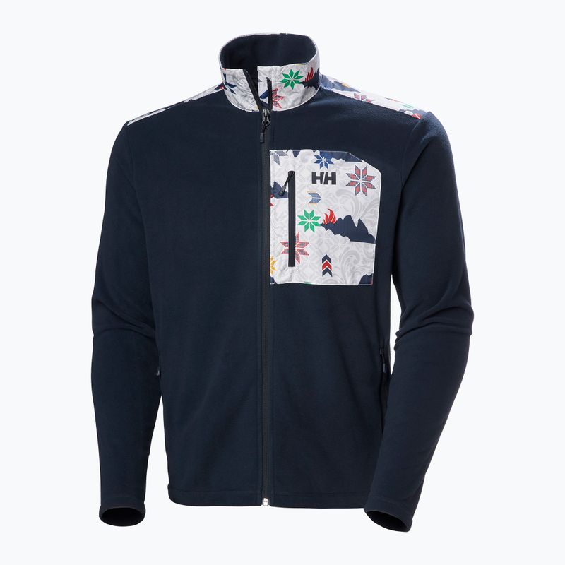 Men's Helly Hansen Daybreaker Block sweatshirt navy cortina aop 5
