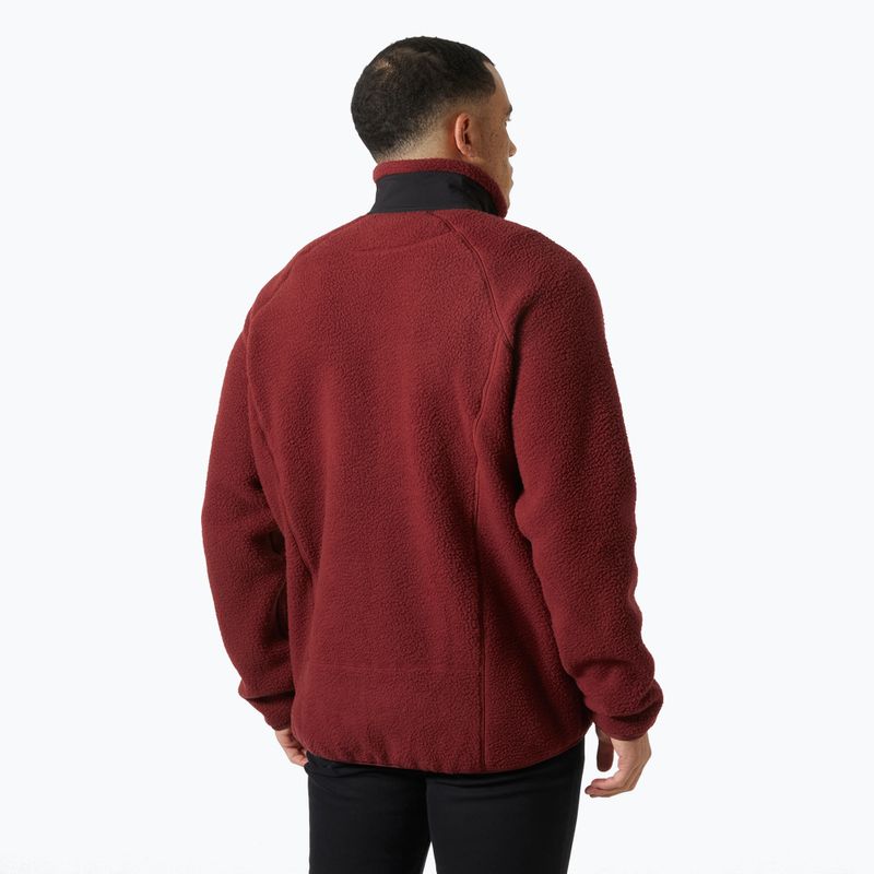 Men's Helly Hansen Panorama Pile Block sweatshirt mars red 2