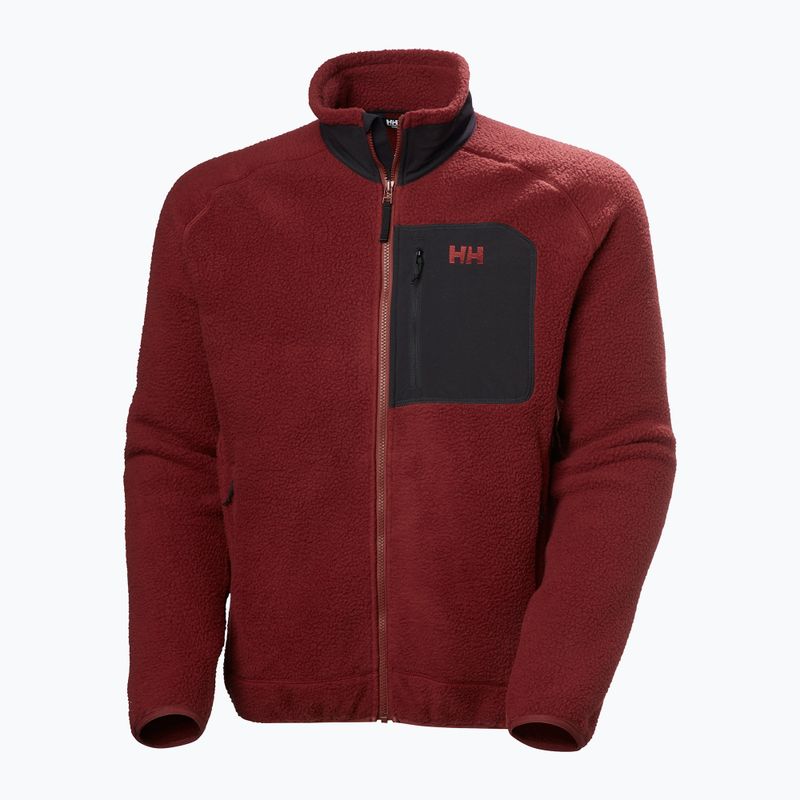 Men's Helly Hansen Panorama Pile Block sweatshirt mars red 5