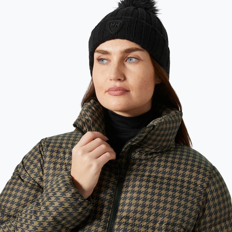 Helly Hansen women's Jade Puffer sepia houndstooth aop down jacket 3