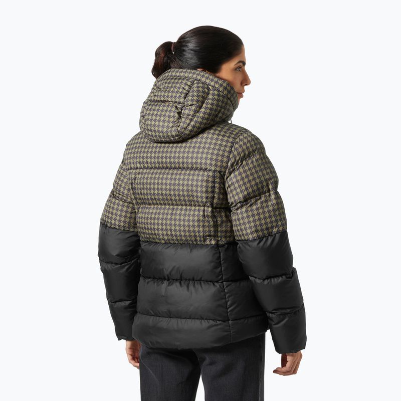 Helly Hansen women's Active Puffy sepia houndstooth aop down jacket 2