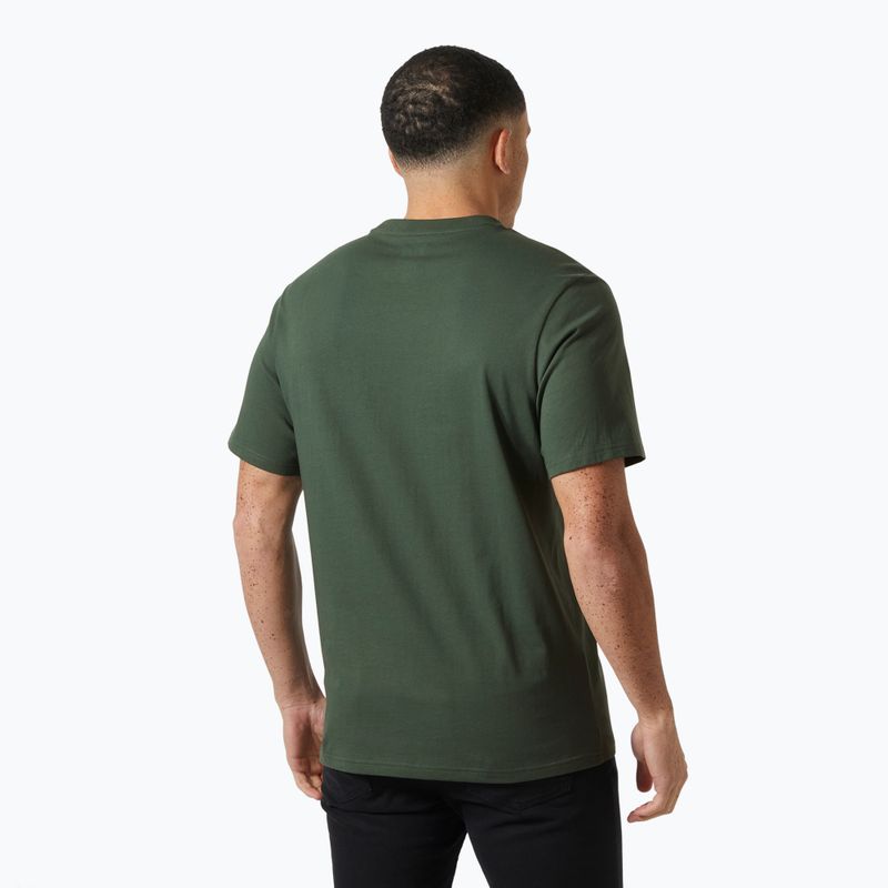 Men's Helly Hansen Box T 2.0 jungle green T-shirt 2