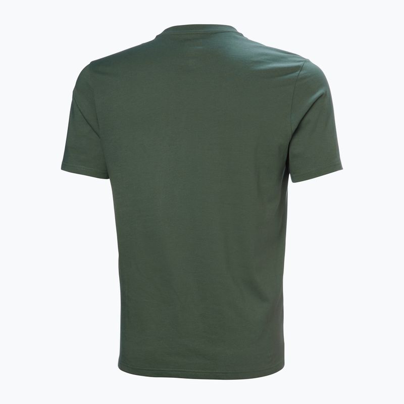 Men's Helly Hansen Box T 2.0 jungle green T-shirt 5