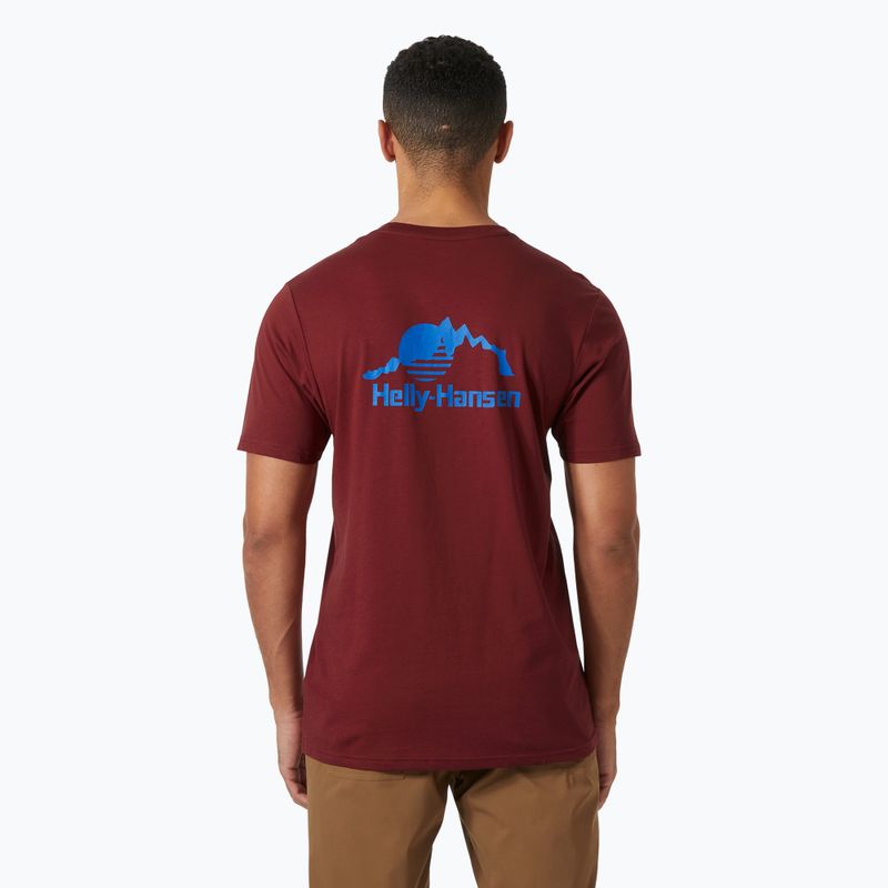 Men's Helly Hansen Nord Graphic t-shirt mars red 2