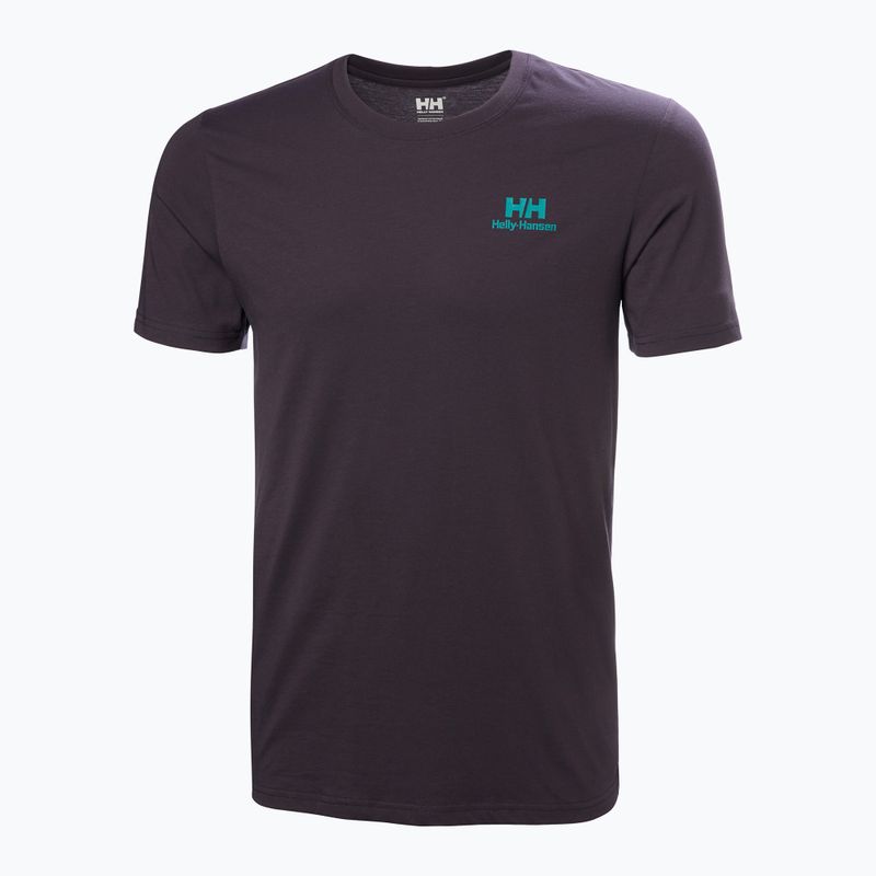 Men's Helly Hansen Nord Graphic black grape T-shirt 4