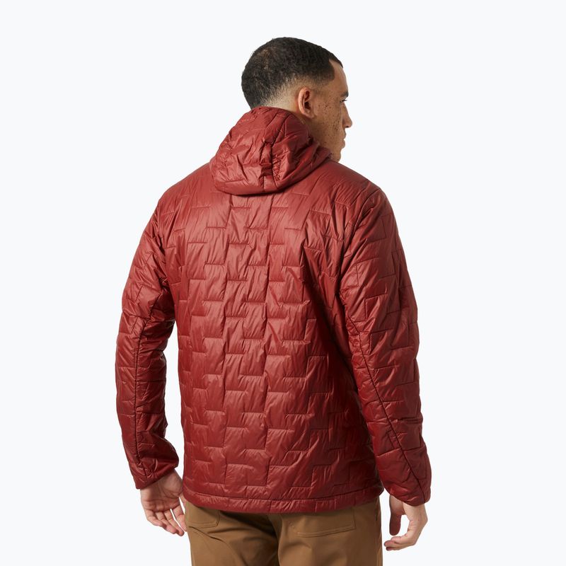 Men's Helly Hansen Lifaloft Hooded Insulator hybrid jacket mars red 2
