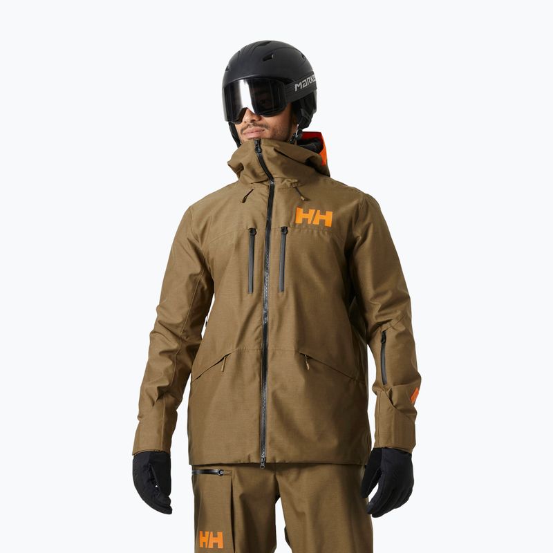 Helly Hansen men's ski jacket Garibaldi 2.0 sepia